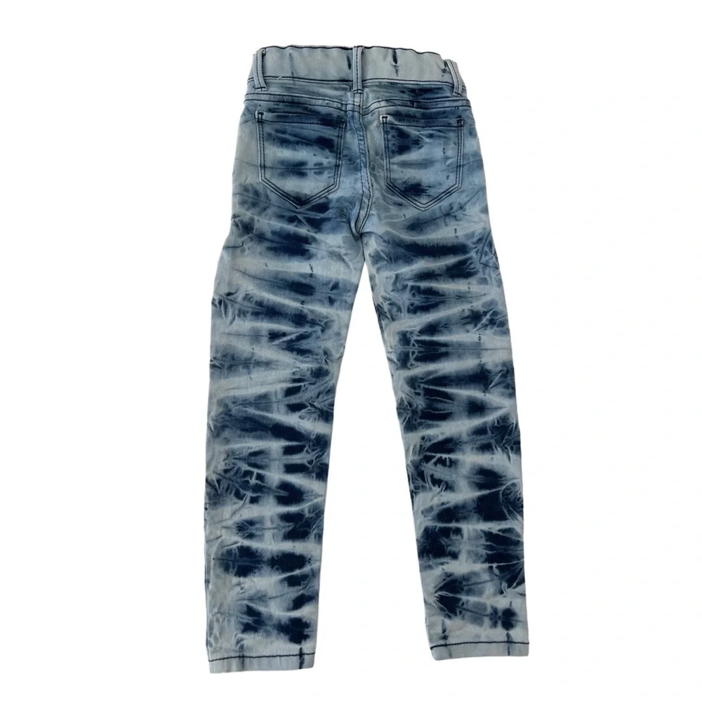 Wonder Nation Blue Tie-Dye Kids Fashion Jeggings | Girls XS (4-5)